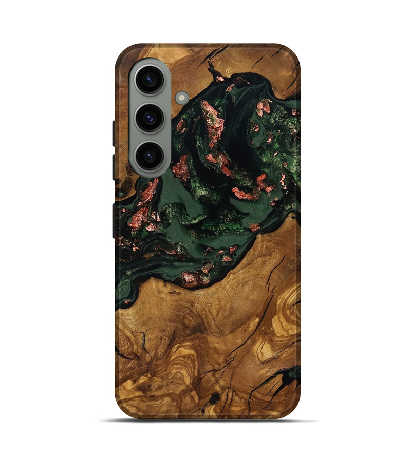 Galaxy S24 Wood Live Edge Phone Case - Kahlani (Ancient Olive, 818772)
