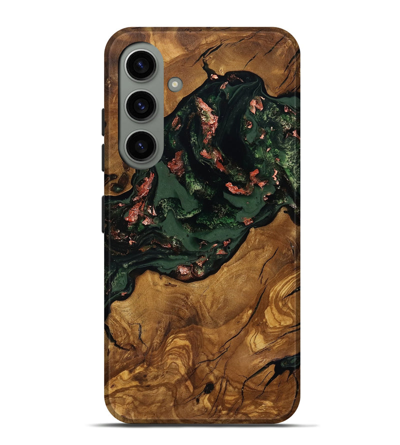 Galaxy S24 Plus Wood Live Edge Phone Case - Kahlani (Ancient Olive, 818772)