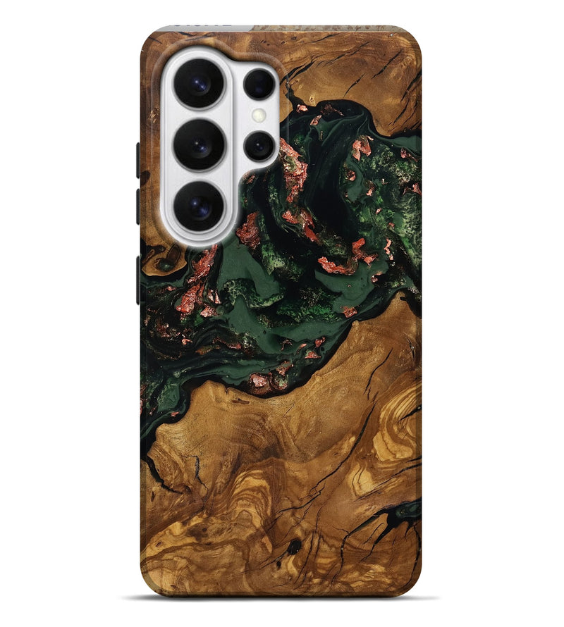 Galaxy S26 Ultra Wood Live Edge Phone Case - Kahlani (Ancient Olive, 818772)