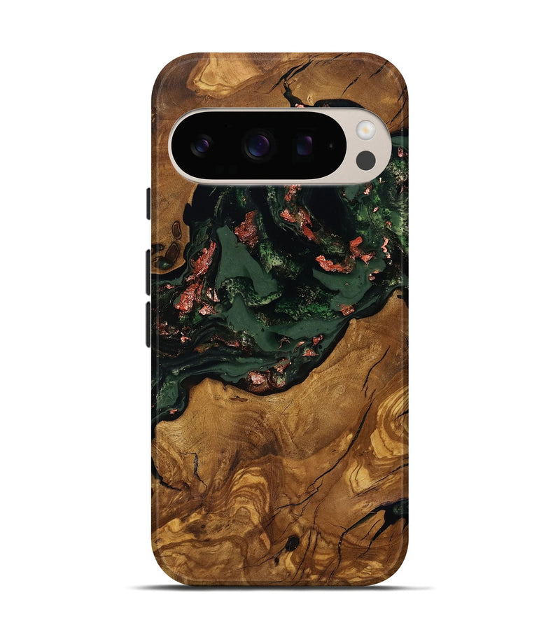 Pixel 10 Wood Live Edge Phone Case - Kahlani (Ancient Olive, 818772)