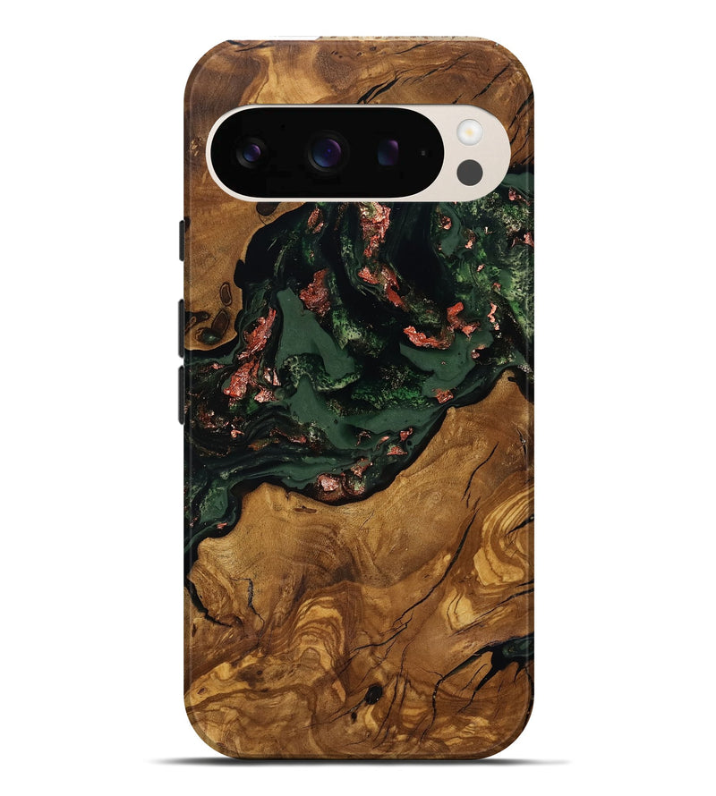 Pixel 10 Pro XL Wood Live Edge Phone Case - Kahlani (Ancient Olive, 818772)