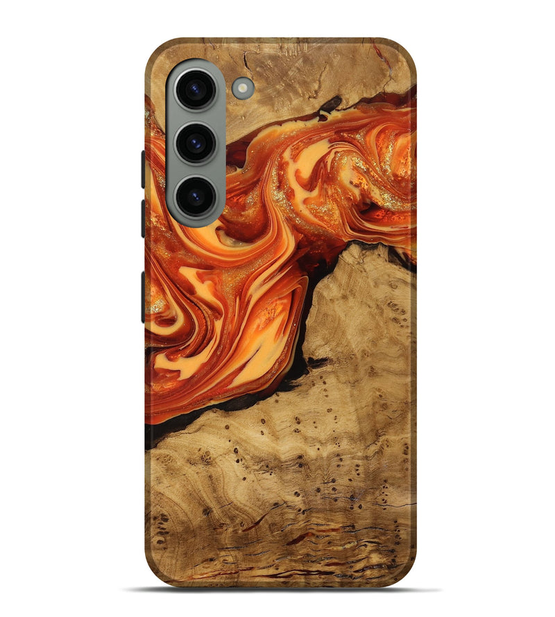 Galaxy S23 Plus Wood Live Edge Phone Case - Atreus (Ancient Olive, 818773)
