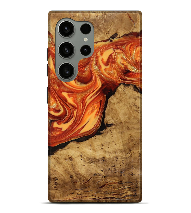 Galaxy S24 Ultra Wood Live Edge Phone Case - Atreus (Ancient Olive, 818773)