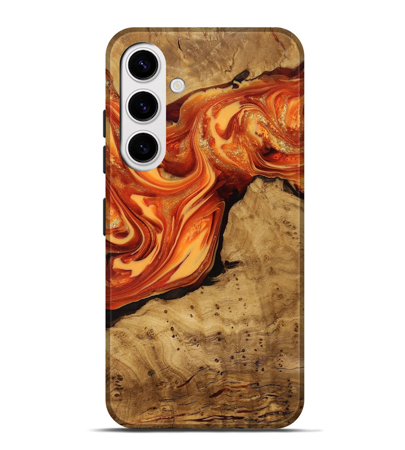 Galaxy S25 Plus Wood Live Edge Phone Case - Atreus (Ancient Olive, 818773)