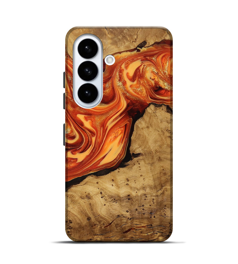 Galaxy S26 Wood Live Edge Phone Case - Atreus (Ancient Olive, 818773)