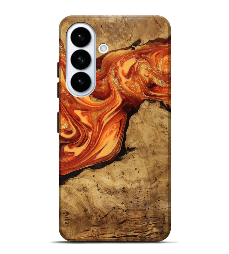Galaxy S26 Plus Wood Live Edge Phone Case - Atreus (Ancient Olive, 818773)