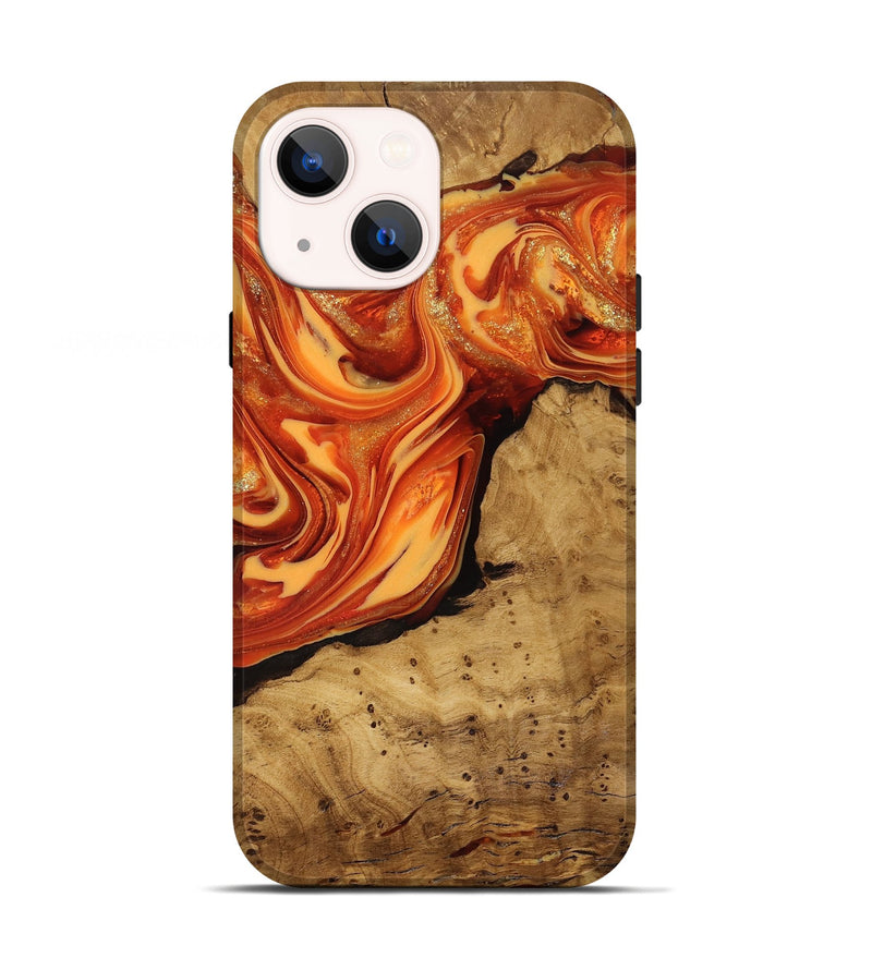 iPhone 13 Wood Live Edge Phone Case - Atreus (Ancient Olive, 818773)