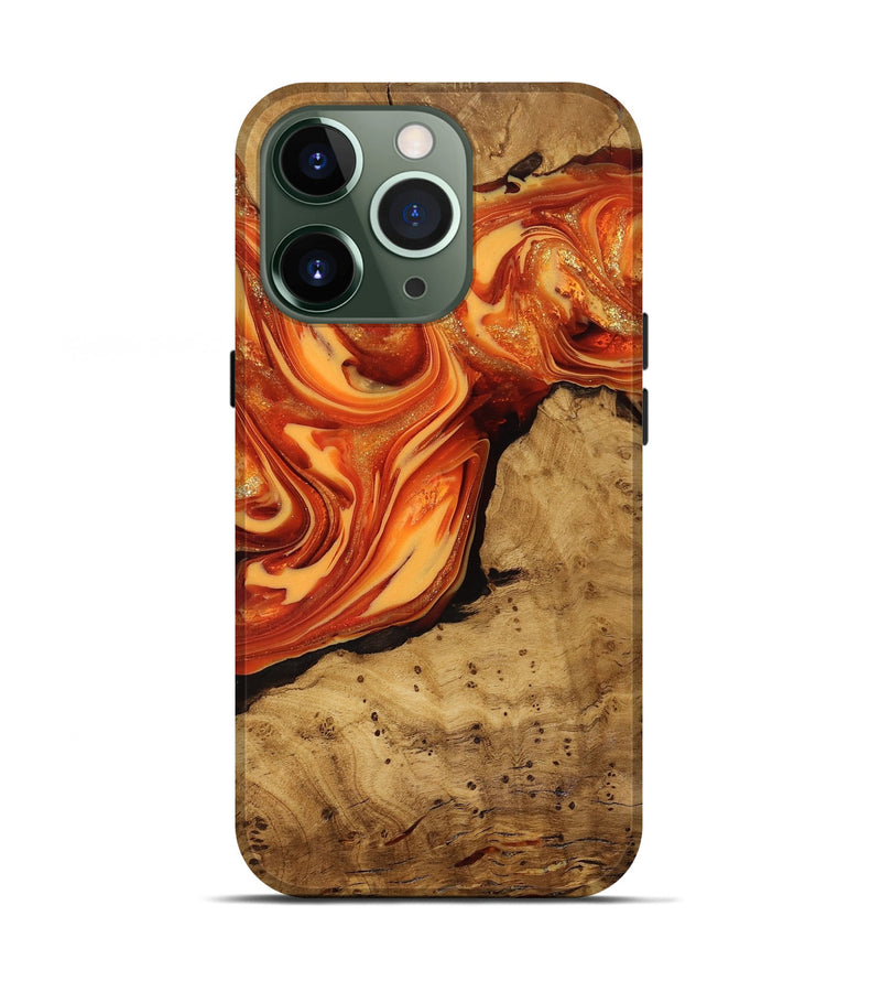 iPhone 13 Pro Wood Live Edge Phone Case - Atreus (Ancient Olive, 818773)