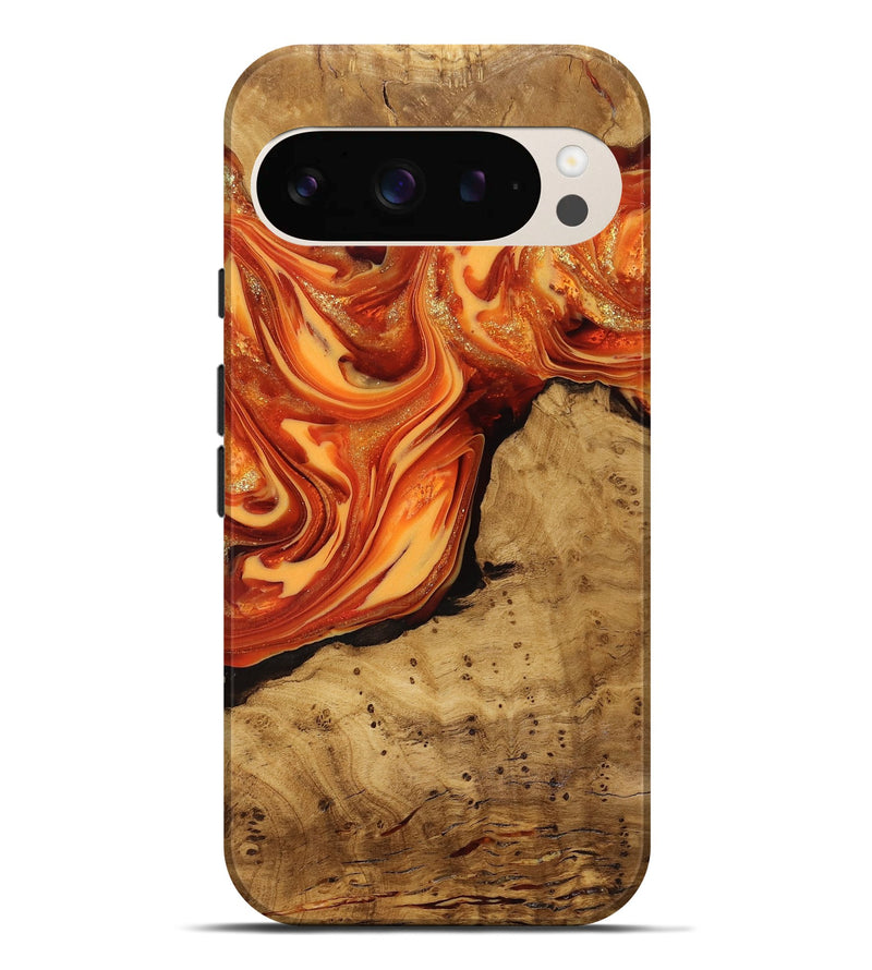 Pixel 9 Pro XL Wood Live Edge Phone Case - Atreus (Ancient Olive, 818773)