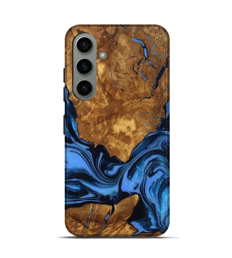 Galaxy S24 Wood Live Edge Phone Case - Sunny (Ancient Olive, 818774)