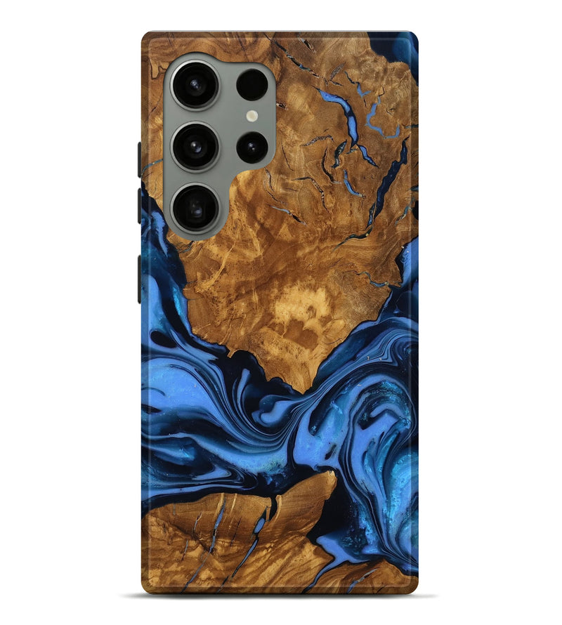 Galaxy S24 Ultra Wood Live Edge Phone Case - Sunny (Ancient Olive, 818774)