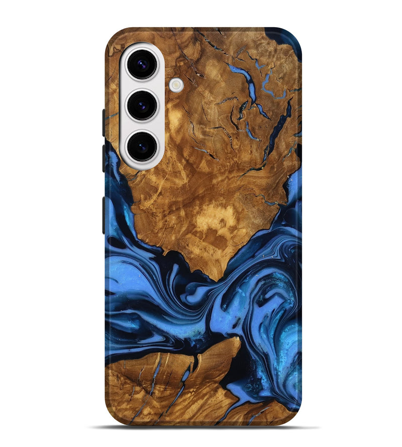 Galaxy S25 Plus Wood Live Edge Phone Case - Sunny (Ancient Olive, 818774)