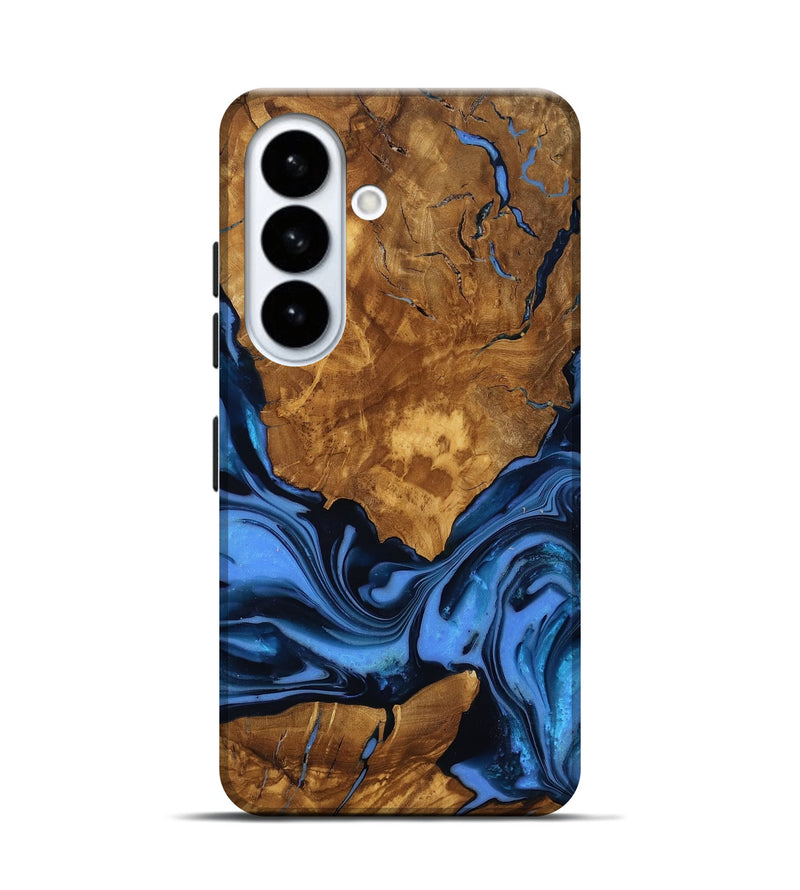Galaxy S26 Wood Live Edge Phone Case - Sunny (Ancient Olive, 818774)