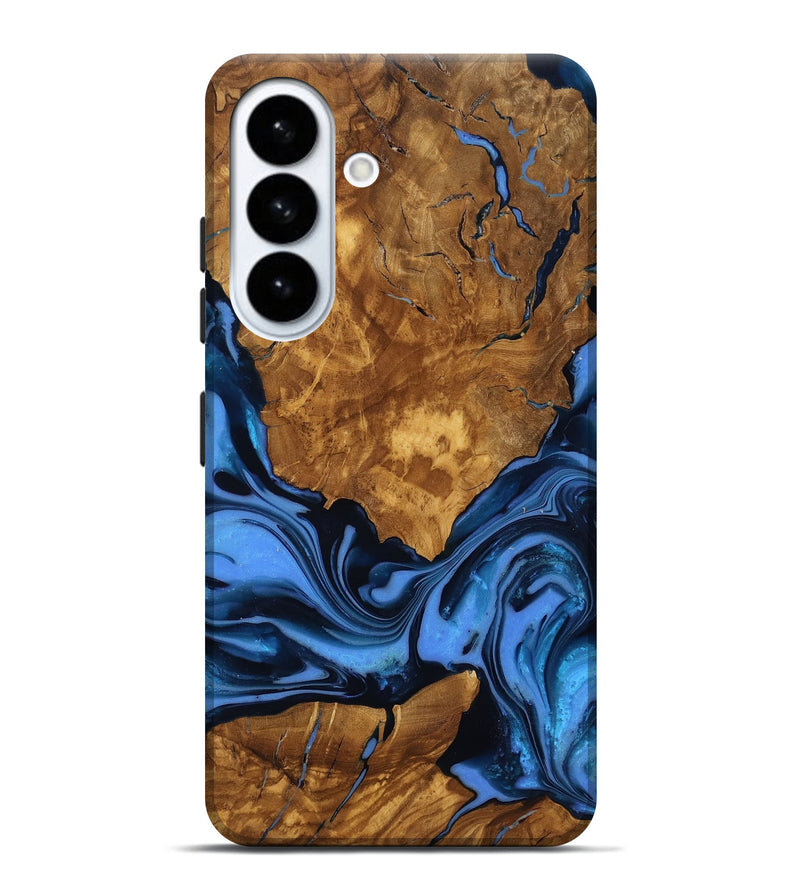Galaxy S26 Plus Wood Live Edge Phone Case - Sunny (Ancient Olive, 818774)