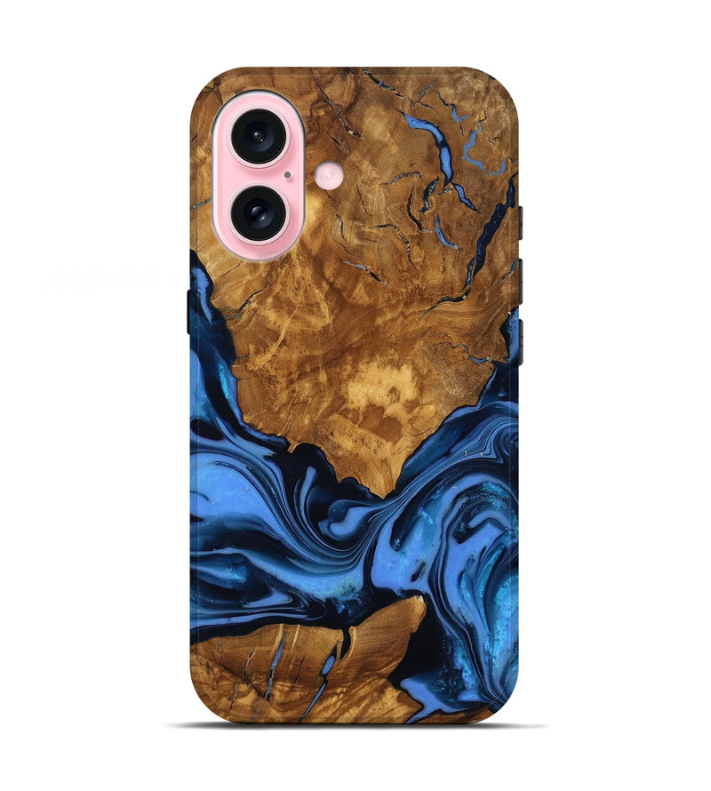 iPhone 17 Wood Live Edge Phone Case - Sunny (Ancient Olive, 818774)