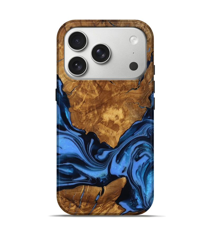 iPhone 17 Pro Wood Live Edge Phone Case - Sunny (Ancient Olive, 818774)