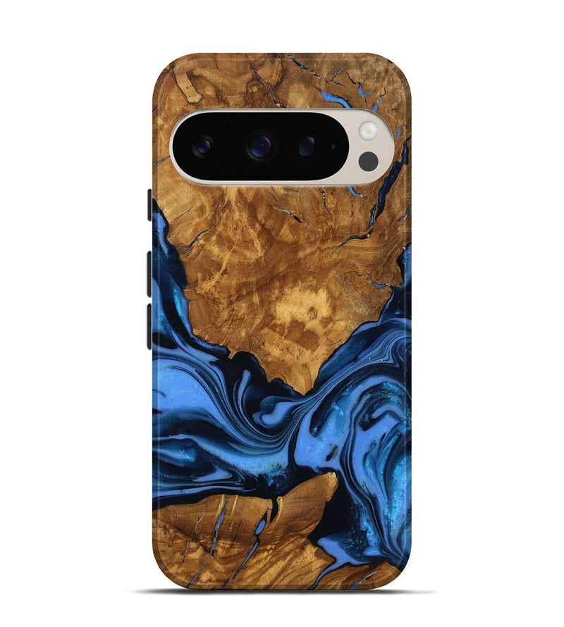 Pixel 10 Pro Wood Live Edge Phone Case - Sunny (Ancient Olive, 818774)