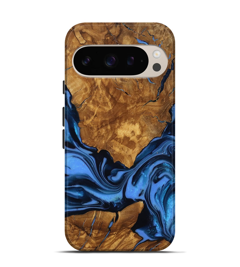 Pixel 9 Wood Live Edge Phone Case - Sunny (Ancient Olive, 818774)
