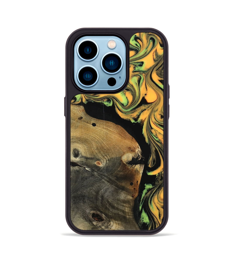 iPhone 14 Pro Wood Phone Case - Chaya (Neon, 818776)