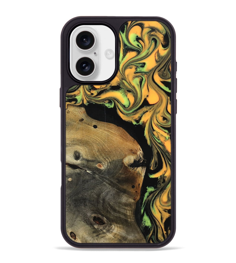 iPhone 16 Plus Wood Phone Case - Chaya (Neon, 818776)