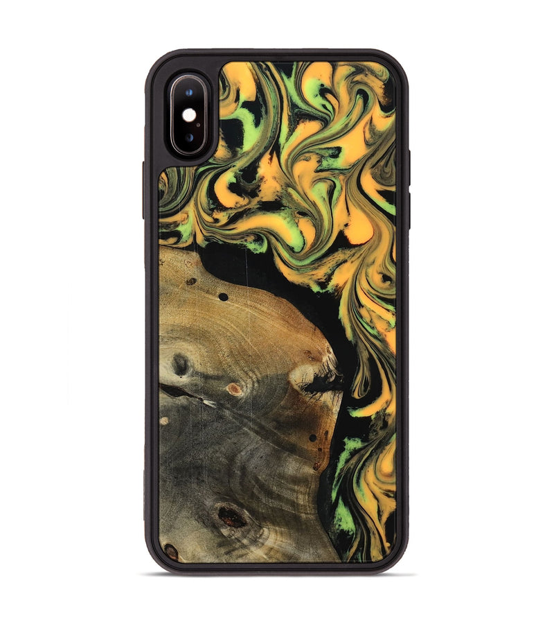 iPhone Xs Max Wood Phone Case - Chaya (Neon, 818776)