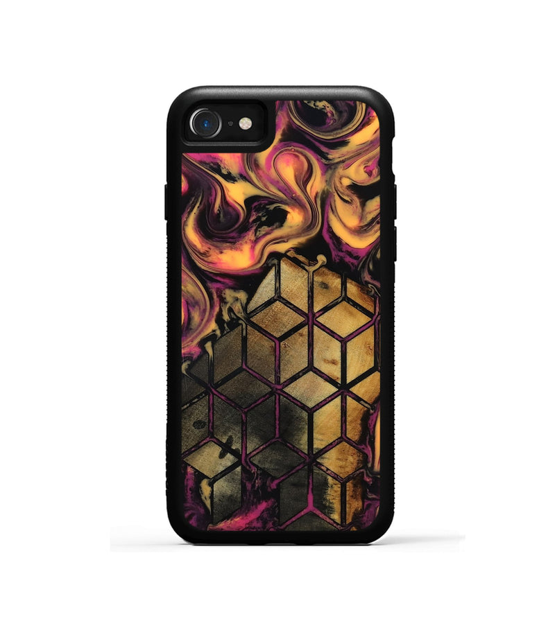 iPhone SE Wood Phone Case - Lottie (Neon, 818778)