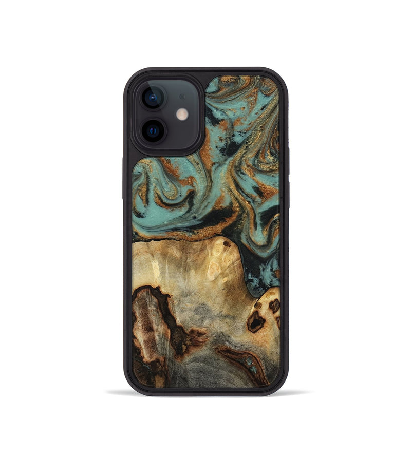 iPhone 12 mini Wood Phone Case - Kenley (Green, 818779)