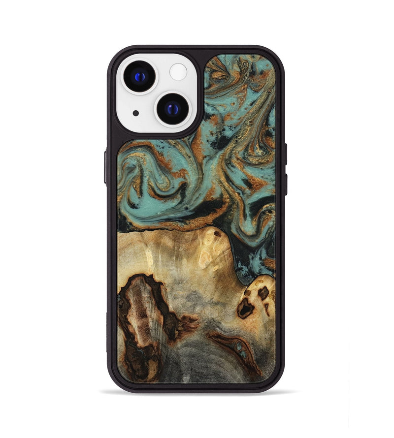 iPhone 13 Wood Phone Case - Kenley (Green, 818779)