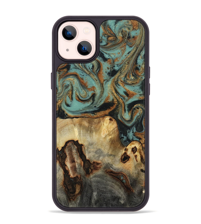 iPhone 14 Plus Wood Phone Case - Kenley (Green, 818779)