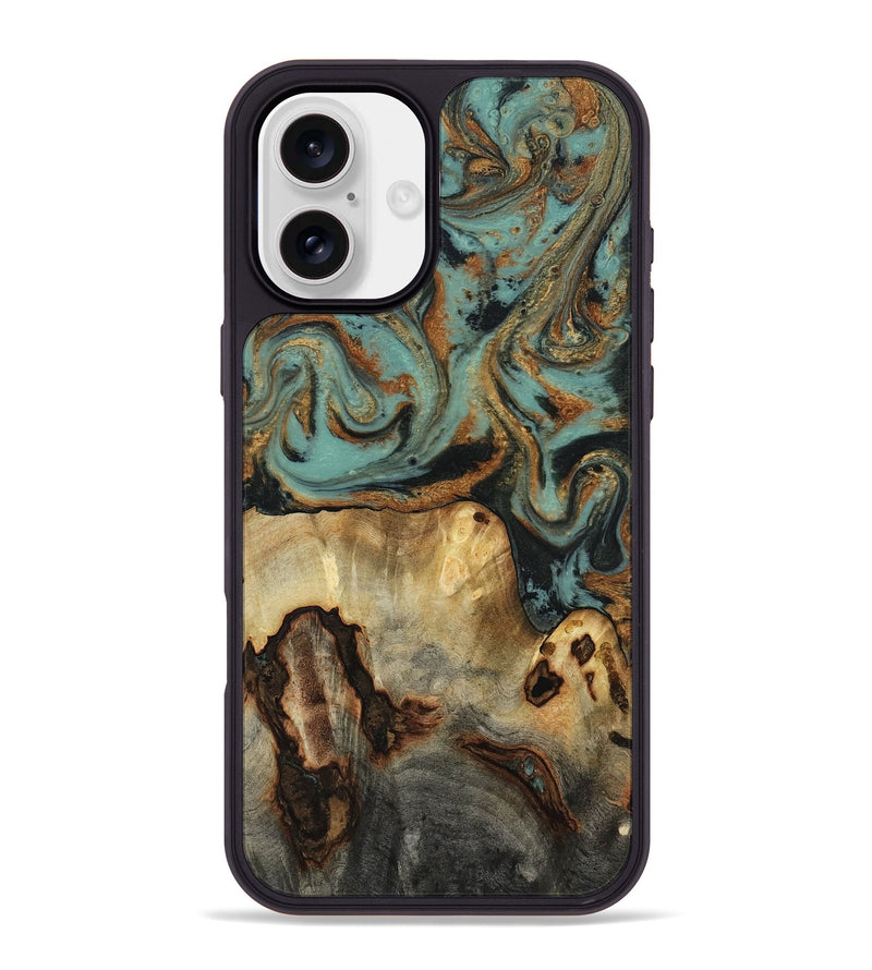 iPhone 16 Plus Wood Phone Case - Kenley (Green, 818779)