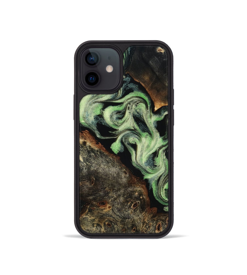 iPhone 12 mini Wood Phone Case - Celina (Green, 818780)