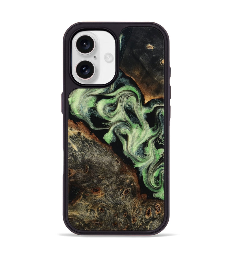 iPhone 17 Wood Phone Case - Celina (Green, 818780)