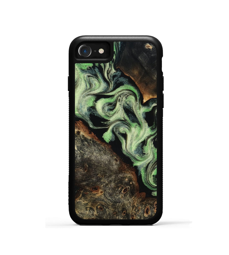 iPhone SE Wood Phone Case - Celina (Green, 818780)