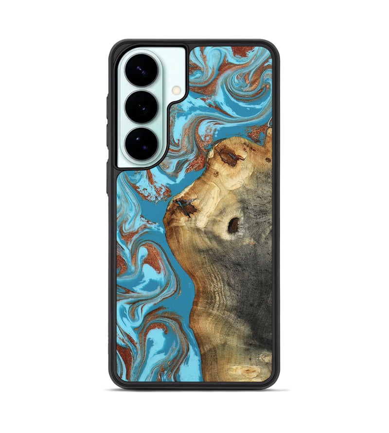 Galaxy S26 Plus Wood Phone Case - Kevin (Teal & Gold, 818783)