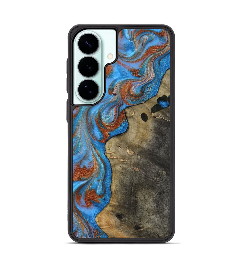Galaxy S26 Plus Wood Phone Case - Carl (Teal & Gold, 818786)