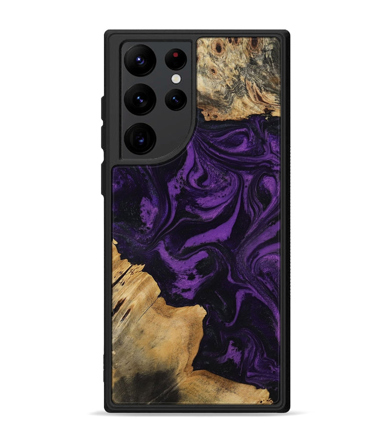 Galaxy S22 Ultra Wood Phone Case - Yael (Purple, 818788)