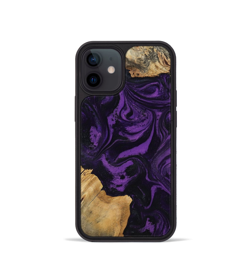 iPhone 12 mini Wood Phone Case - Yael (Purple, 818788)