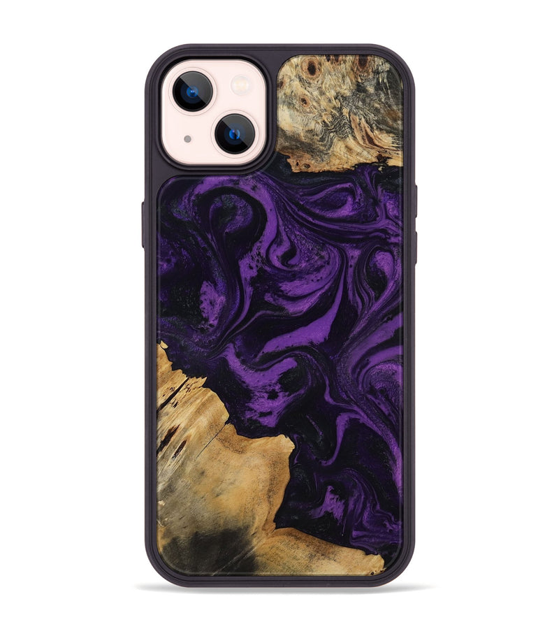 iPhone 14 Plus Wood Phone Case - Yael (Purple, 818788)