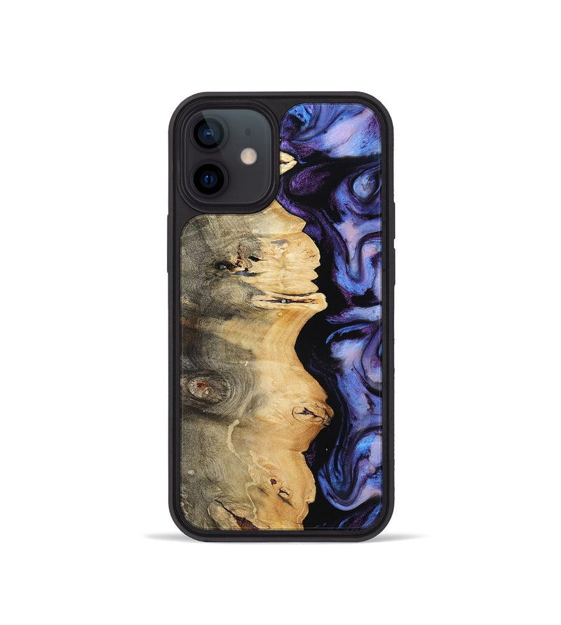 iPhone 12 mini Wood Phone Case - Koa (Purple, 818791)