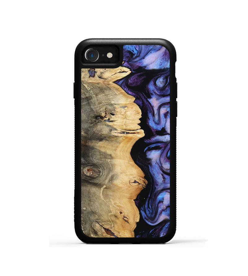 iPhone SE Wood Phone Case - Koa (Purple, 818791)