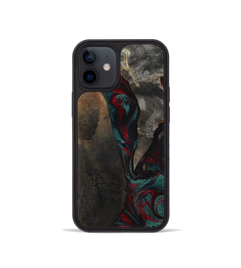 iPhone 12 mini Wood Phone Case - Joel (Red, 818792)