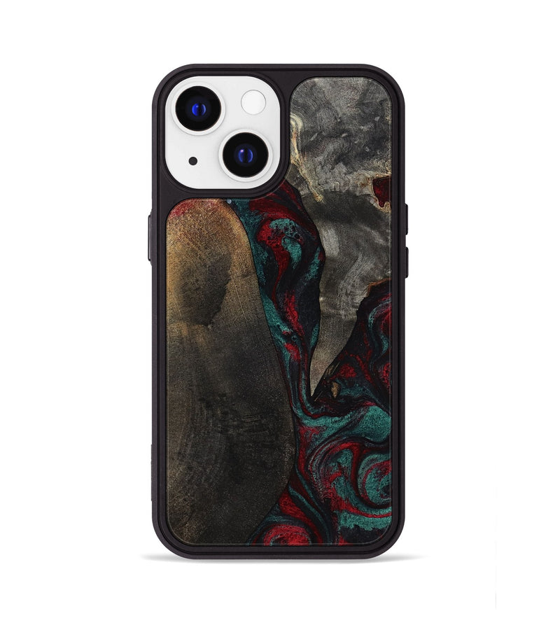 iPhone 13 Wood Phone Case - Joel (Red, 818792)