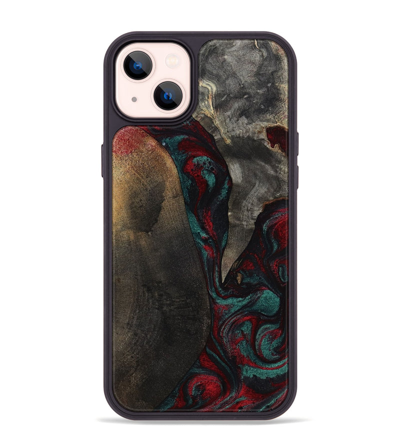 iPhone 14 Plus Wood Phone Case - Joel (Red, 818792)