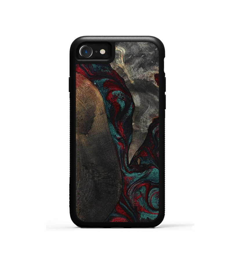 iPhone SE Wood Phone Case - Joel (Red, 818792)