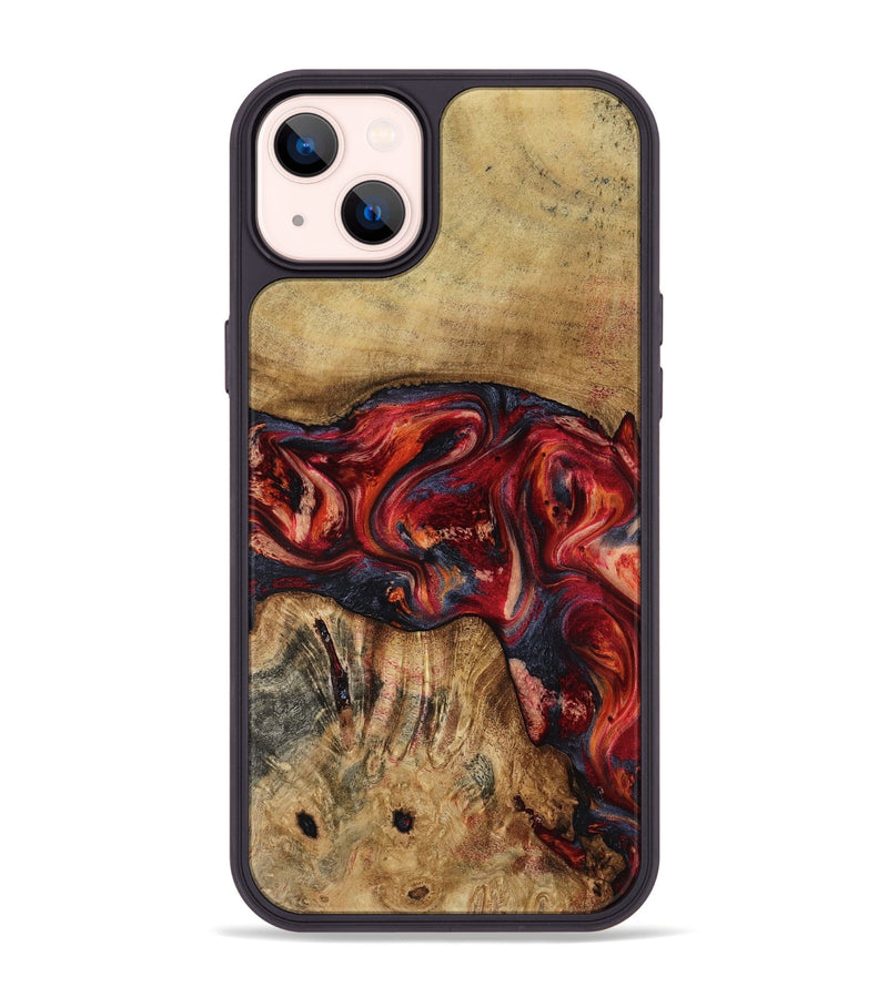iPhone 14 Plus Wood Phone Case - Elyssa (Red, 818793)