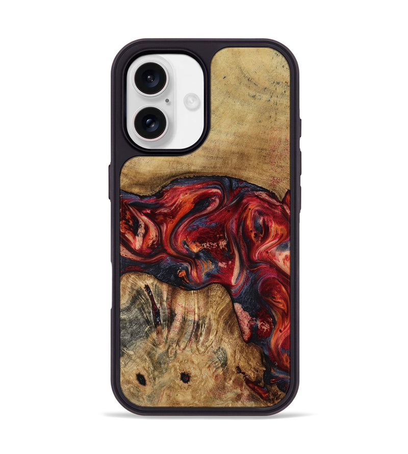 iPhone 17 Wood Phone Case - Elyssa (Red, 818793)