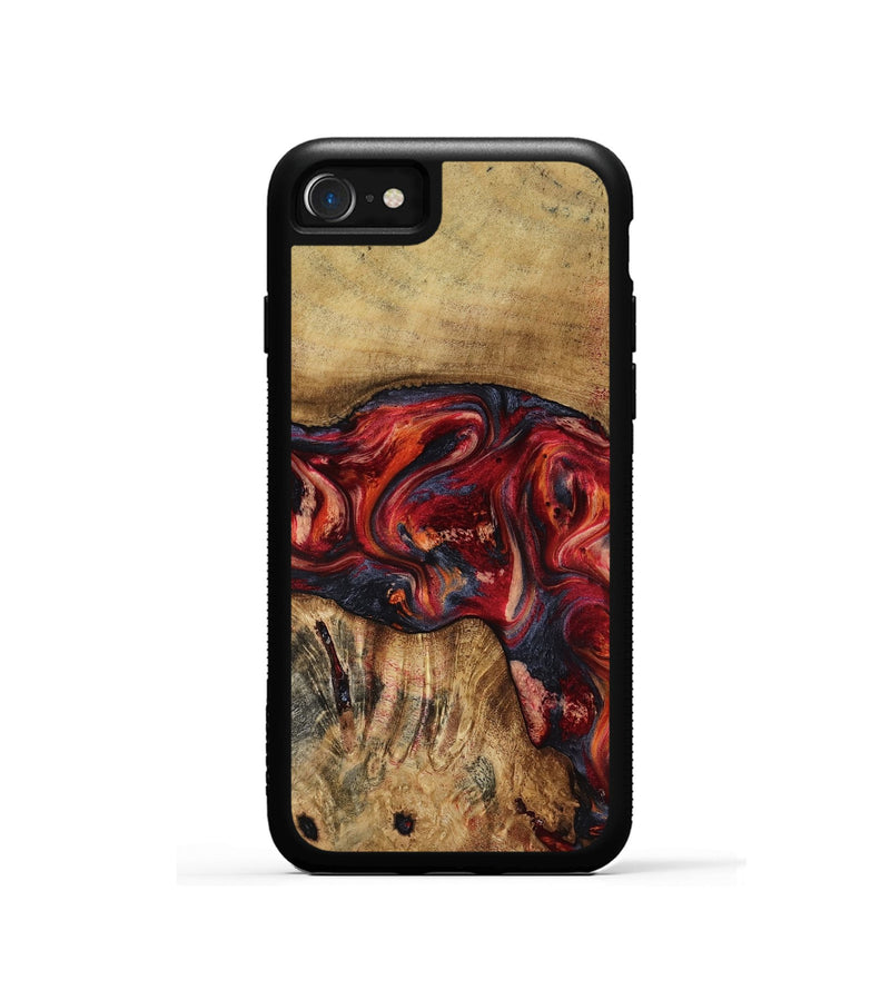 iPhone SE Wood Phone Case - Elyssa (Red, 818793)