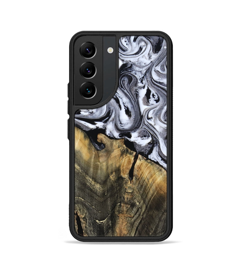 Galaxy S22 Wood Phone Case - Wynter (Black & White, 818795)