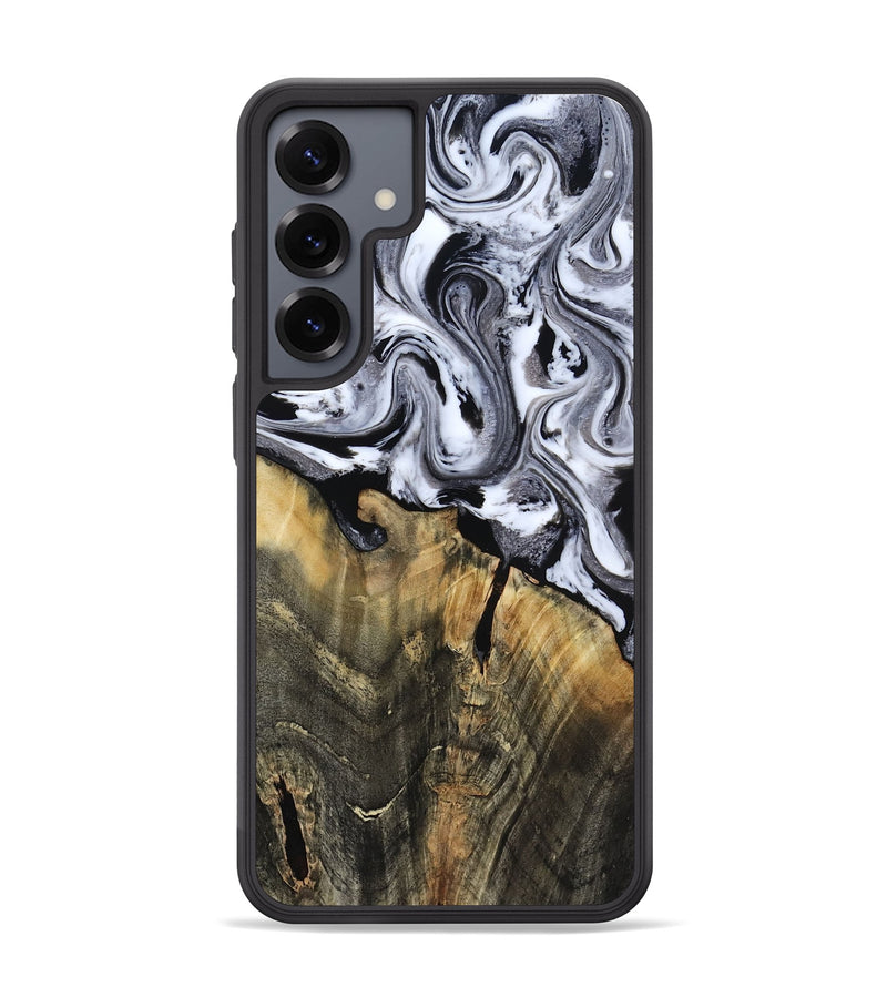 Galaxy S25 Plus Wood Phone Case - Wynter (Black & White, 818795)