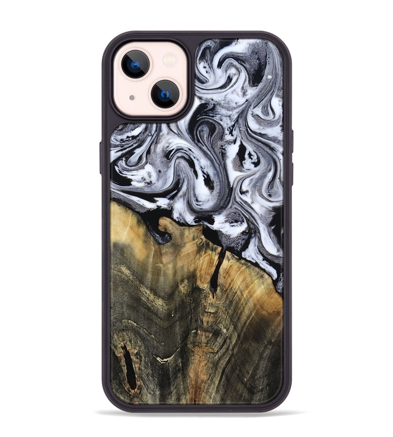 iPhone 14 Plus Wood Phone Case - Wynter (Black & White, 818795)